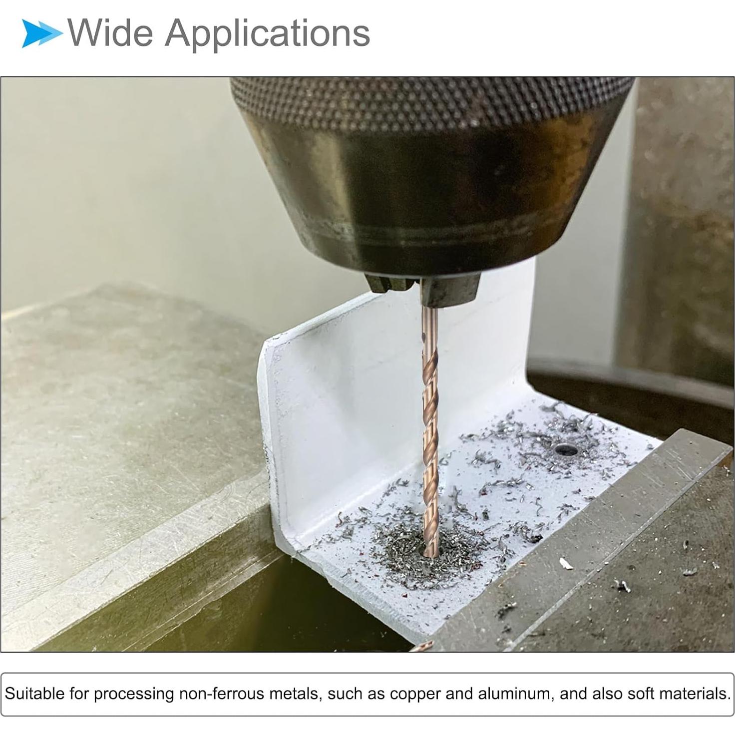 Brocas de Taladro Twist 1.5mm x 160mm Acero HSS - 4 Piezas