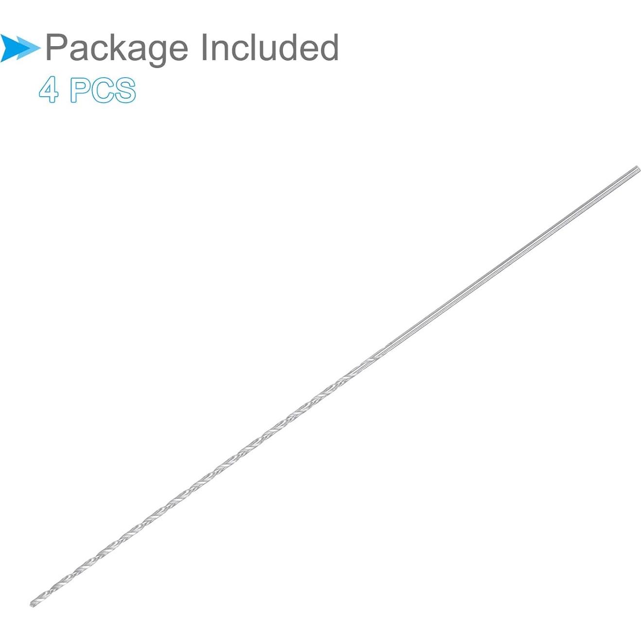 Brocas de Taladro Twist 1.5mm x 160mm Acero HSS - 4 Piezas