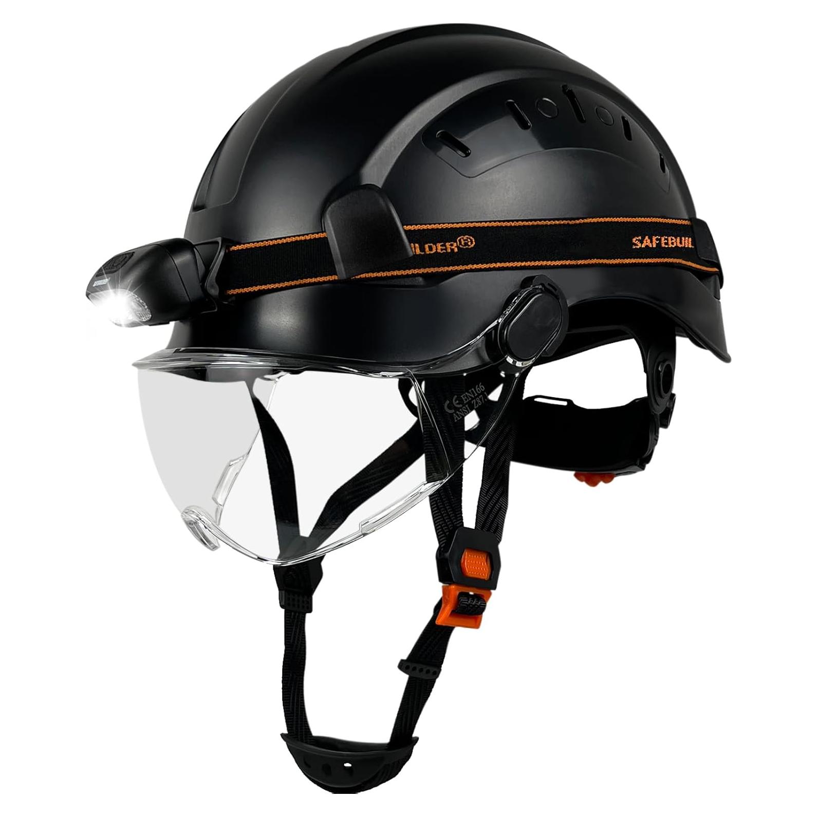 Casco de Seguridad SAFEBUILDER CR06-V-SL Pro con Faro