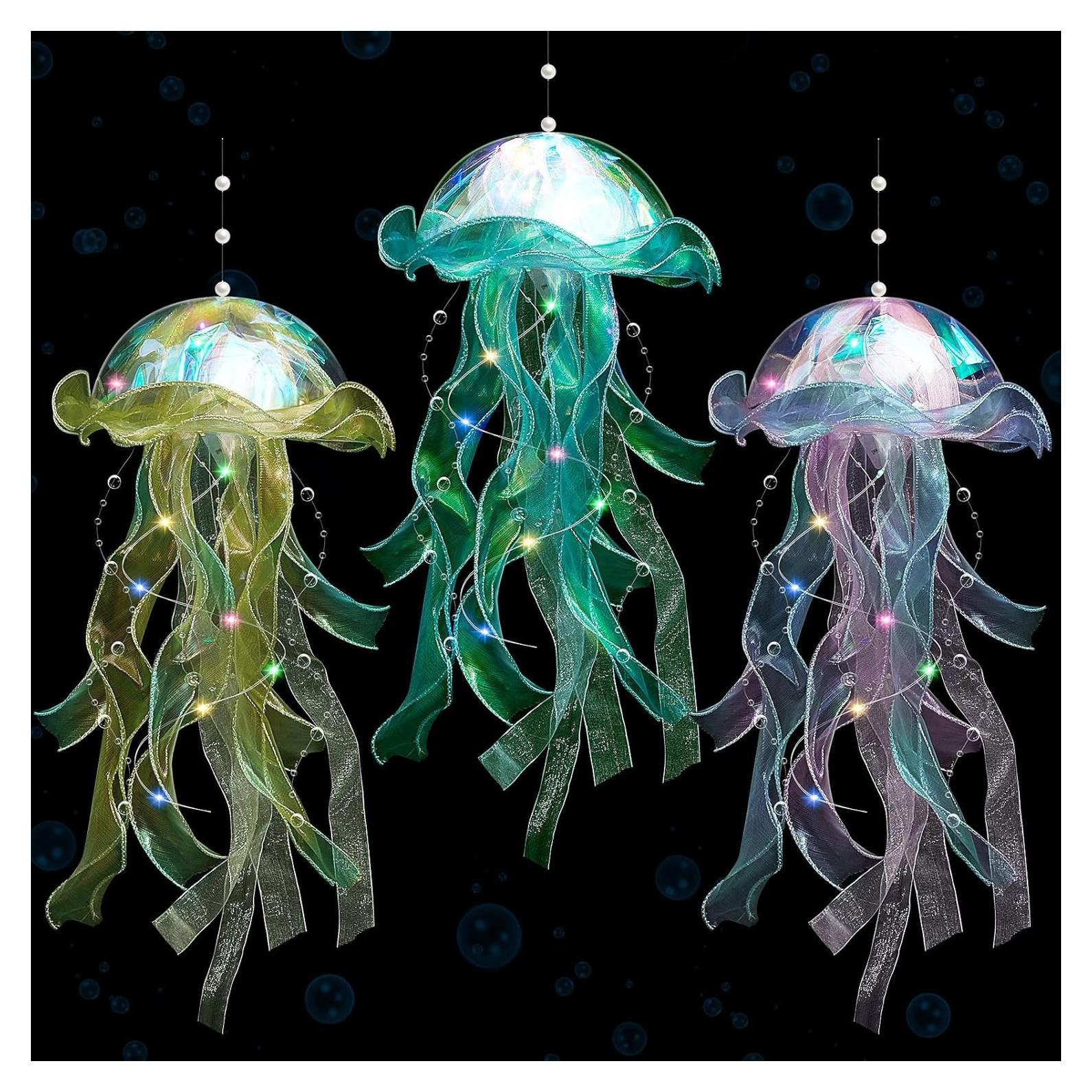 Lámpara LED Medusa 3 Piezas Rossesay Colores Vibrantes