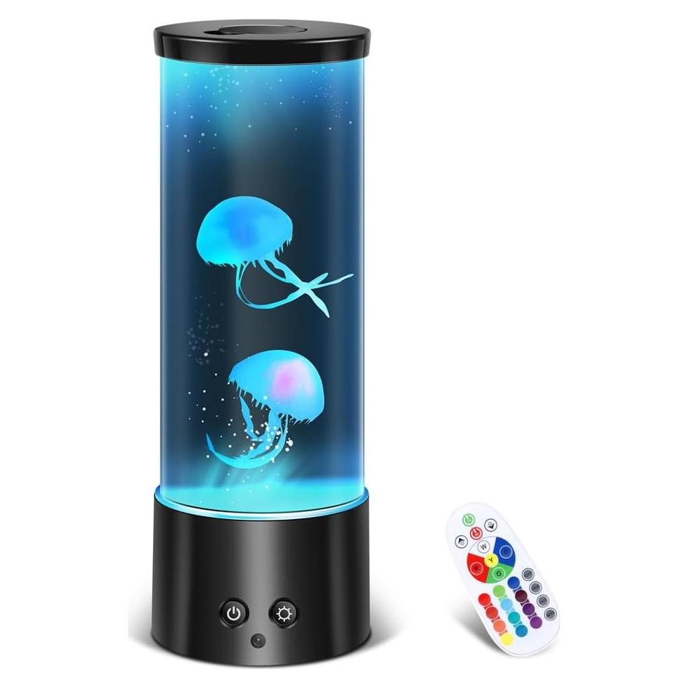 Lámpara de Acuario Medusa SZMDLX 29cm Luz Nocturna LED