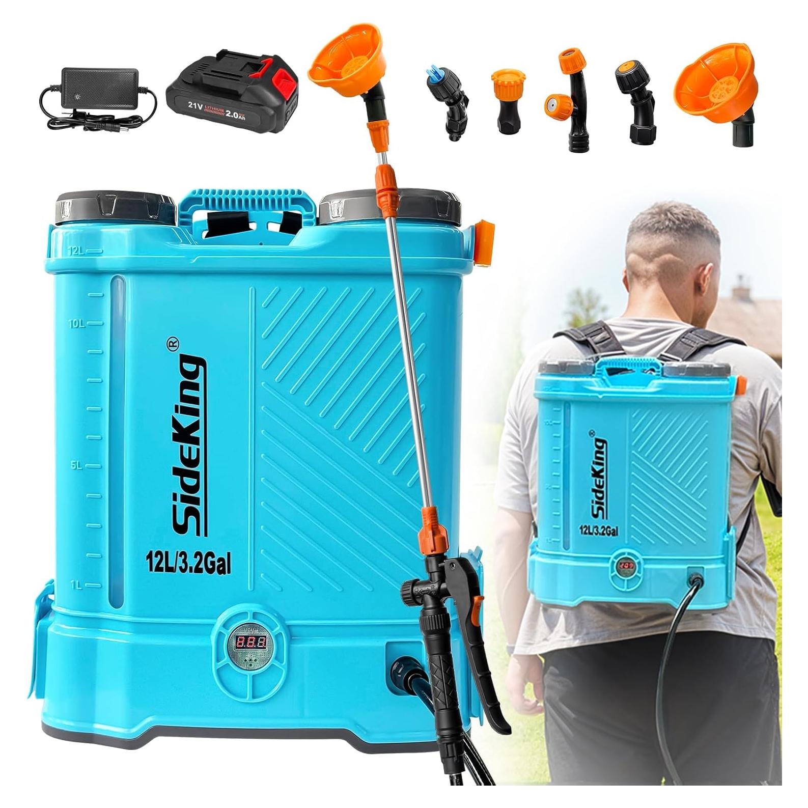 Pulverizador de Mochila Eléctrico SideKing SK3000B 12.1L