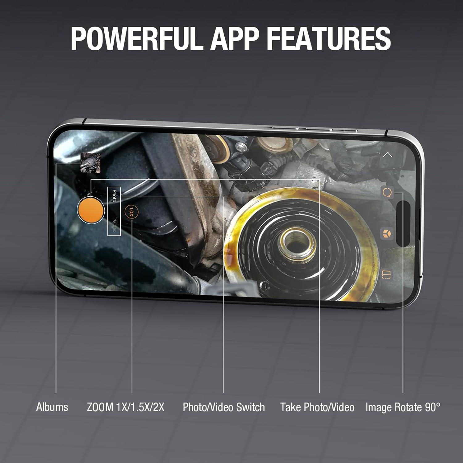 Cámara Endoscópica USB-C Teslong 3m con 8 Luces LED