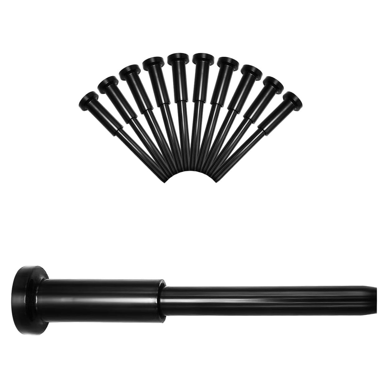 Paquete de 10 Hardware de Barandilla de Cable Invisible MOPKIUTR 1/8" (3.18 mm) Negro