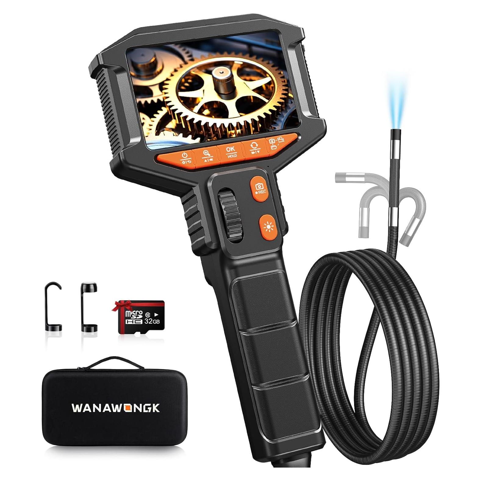 Cámara Borescopio Articulada WANAWONG 1.68m HD IP67