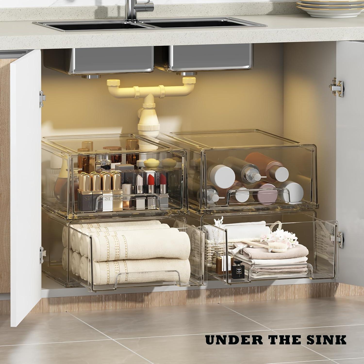 Cajones de Almacenamiento Apilables ORGIDOL 2 Paquete 32x21 cm