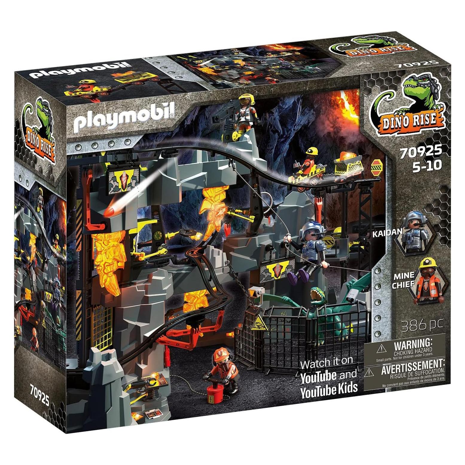 Playmobil Mina Dino Rise 70925 con 4 figuras y cañón