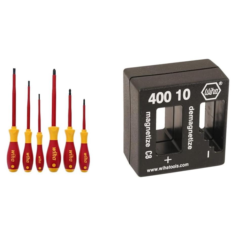 Juego de Destornilladores Aislados Wiha 32092 + Desmagnetizador 40010