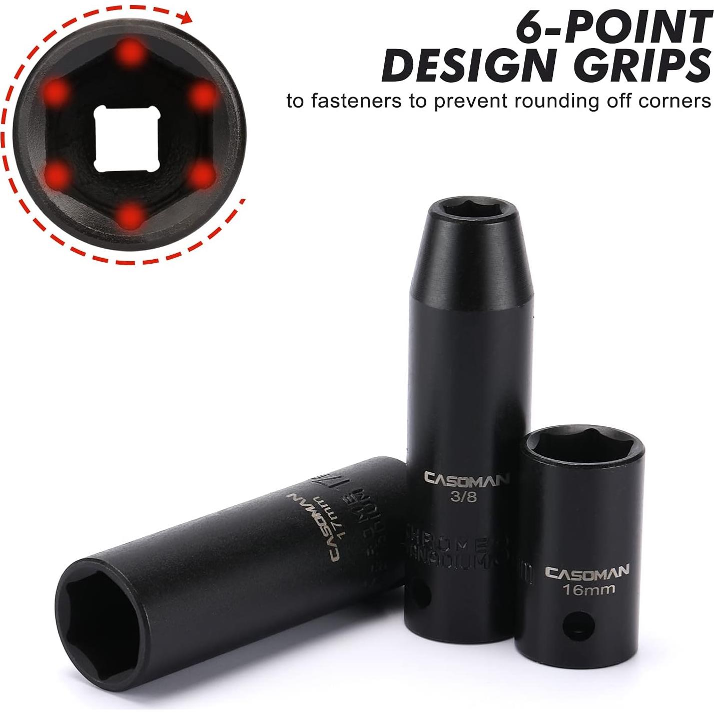 Juego Maestro de 70 Piezas Enchufes de Impacto 1/2" CASOMAN