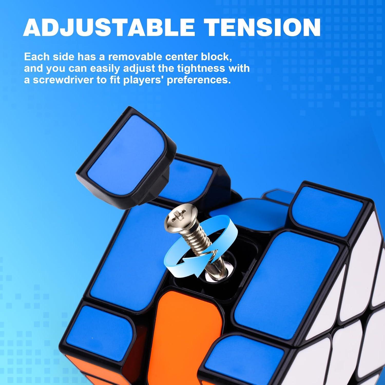 Juego de 5 Cubos Mágicos Qiyi 2x2 3x3 4x4 y Pirámide