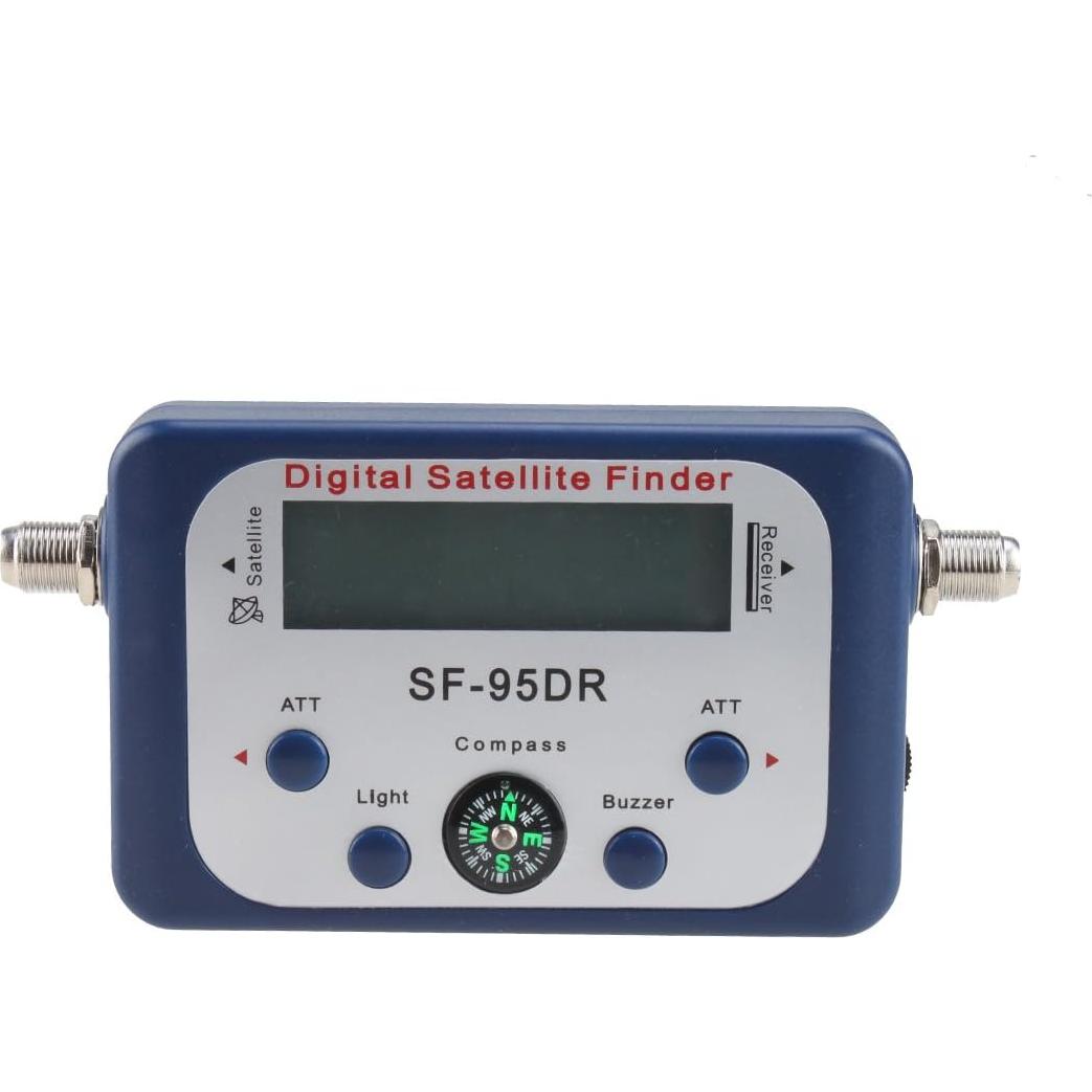 Medidor Digital de Señal Satelital AGPtek con Brújula - Azul