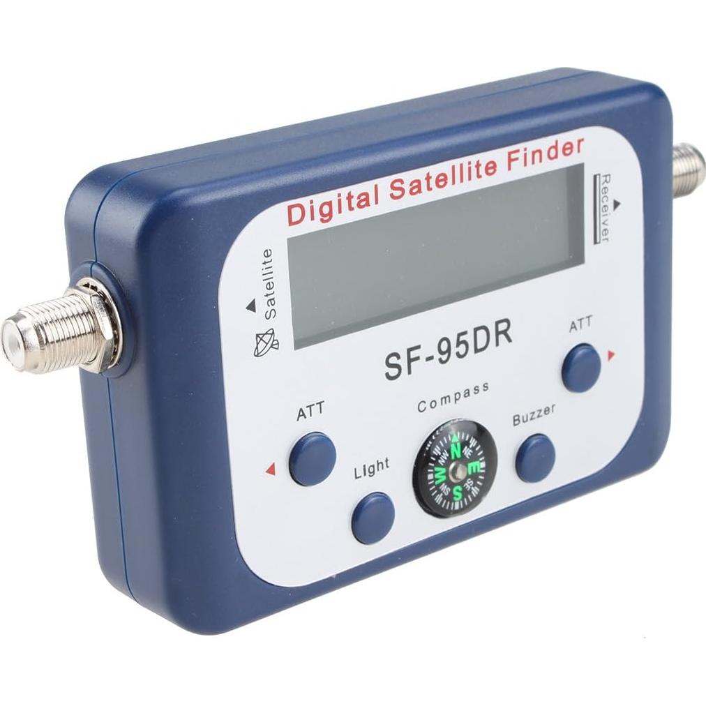 Medidor Digital de Señal Satelital AGPtek con Brújula - Azul