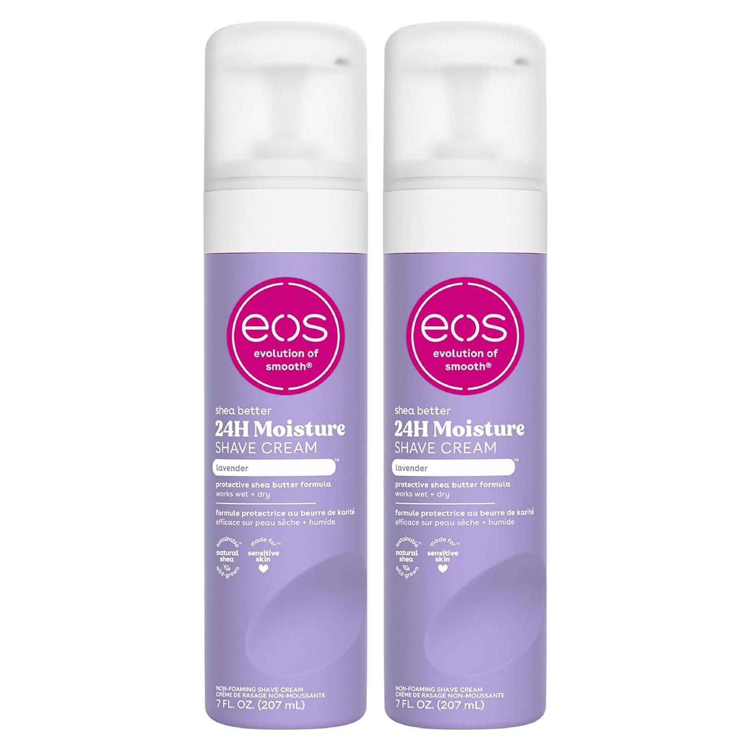 Crema de Afeitar eos Lavanda - Manteca de Karité 2-Pack 414 ml