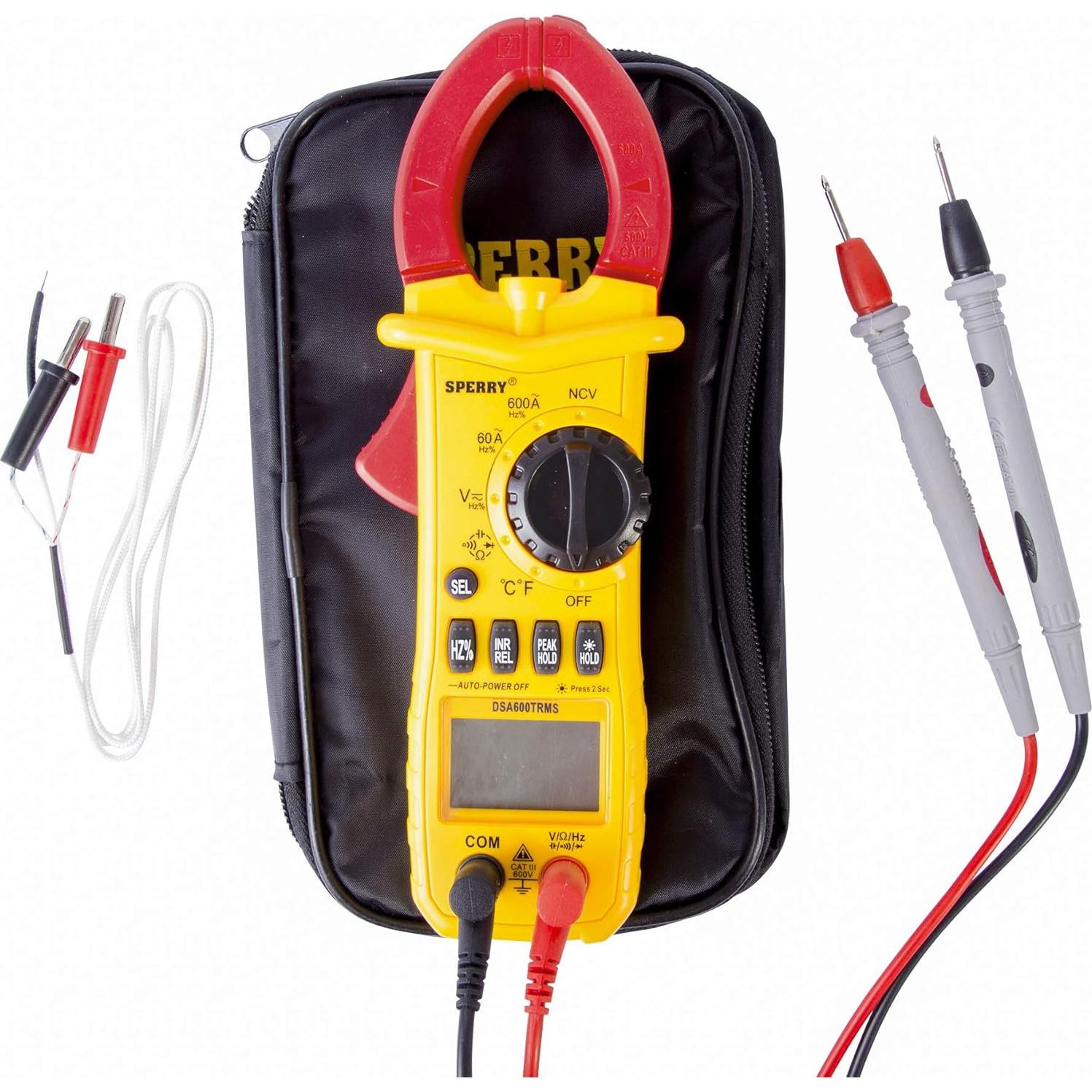 Medidor de Pinza Digital Sperry DSA600TRMS 12 Funciones