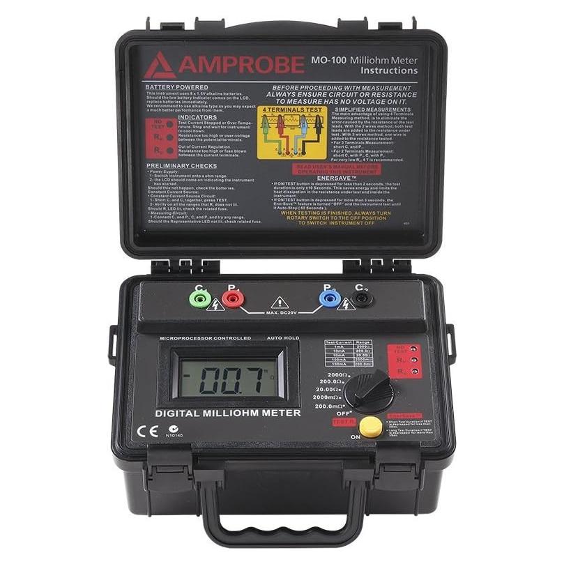 Medidor de Miliohmios Amprobe MO-100 2000 Ohmios