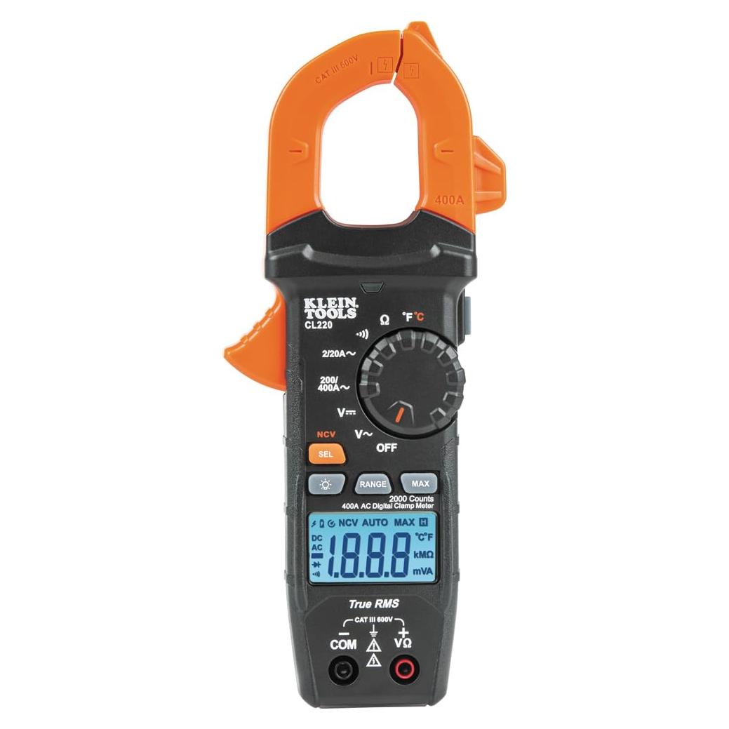 Medidor de Pinza Klein Tools CL220 400A CA TRMS Temperatura