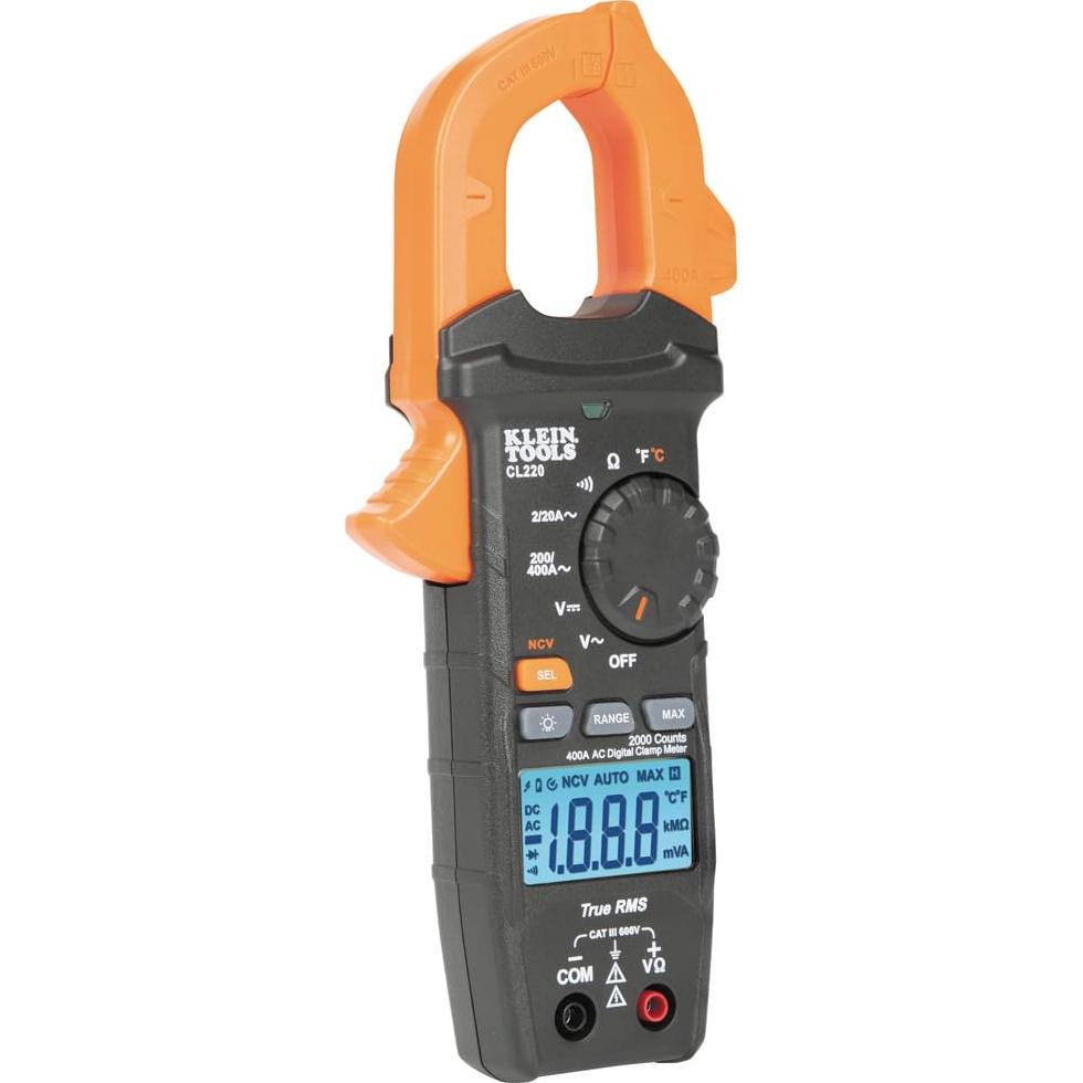 Medidor de Pinza Klein Tools CL220 400A CA TRMS Temperatura