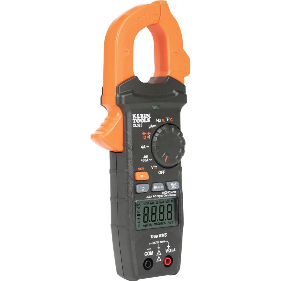 Medidor de Pinza Klein Tools CL320 TRMS 400A AC/DC