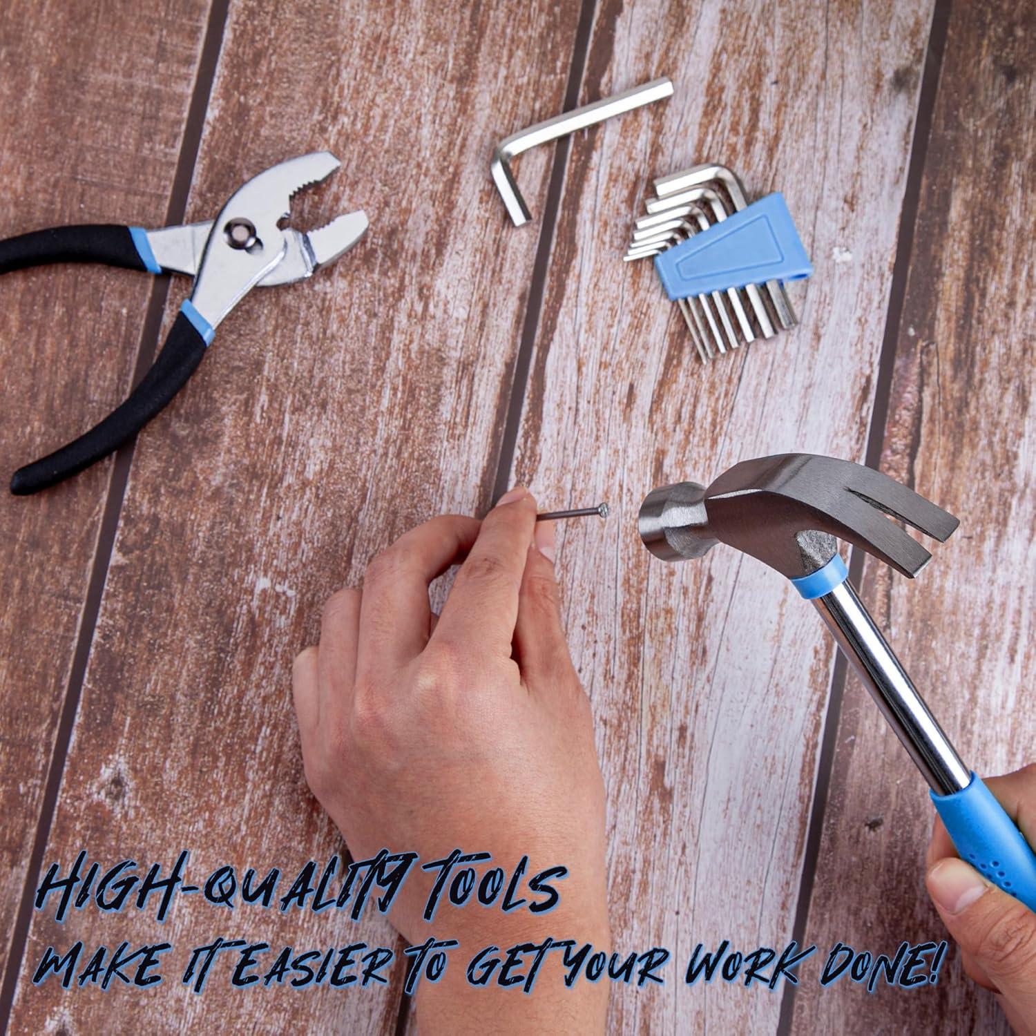 Kit de Herramientas Manuales CARTMAN 39 Piezas con Caja Azul