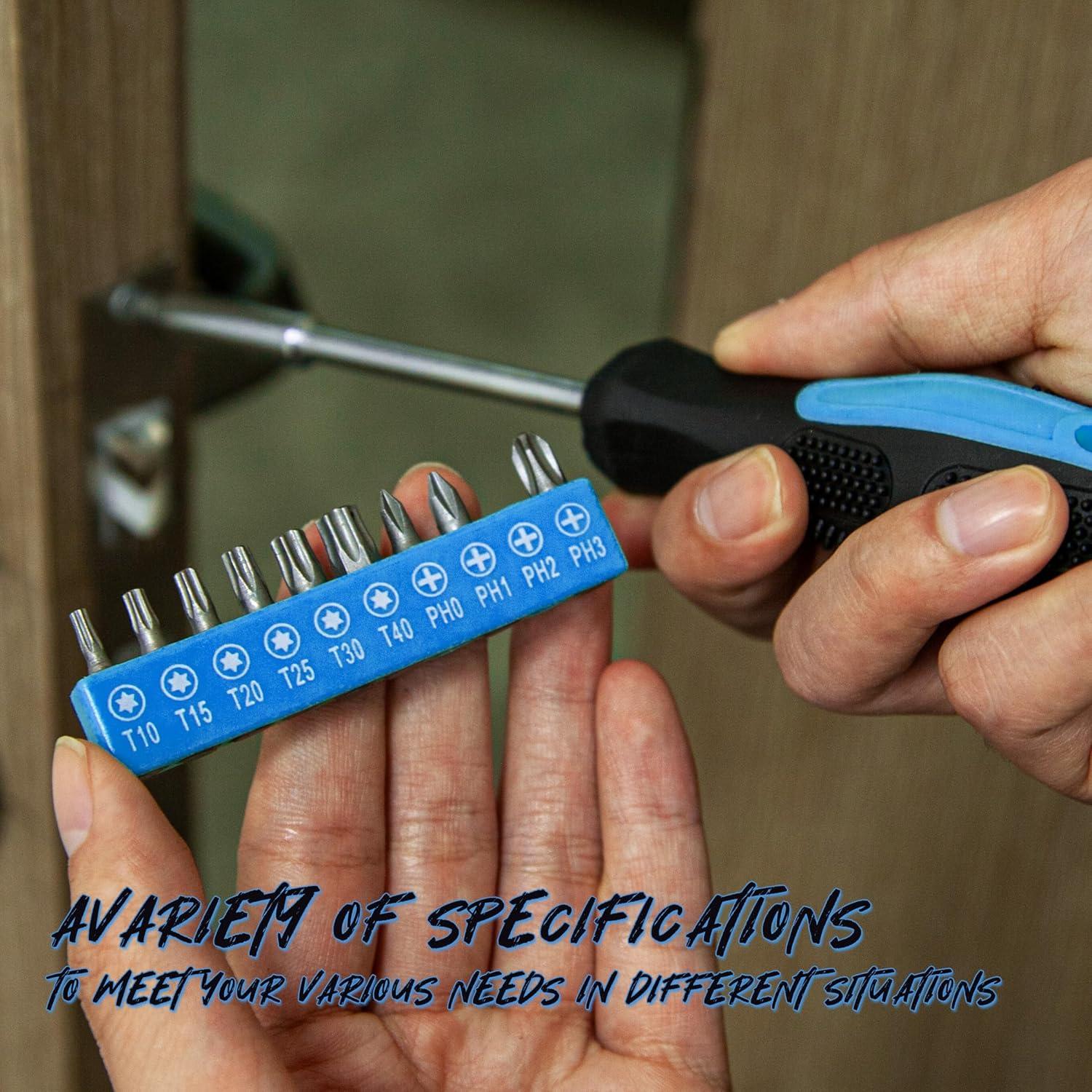 Kit de Herramientas Manuales CARTMAN 39 Piezas con Caja Azul