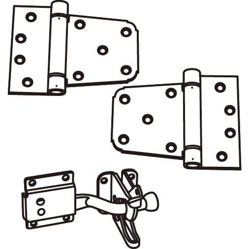 Kit de Cierre Automático National Hardware N343-475, Negro