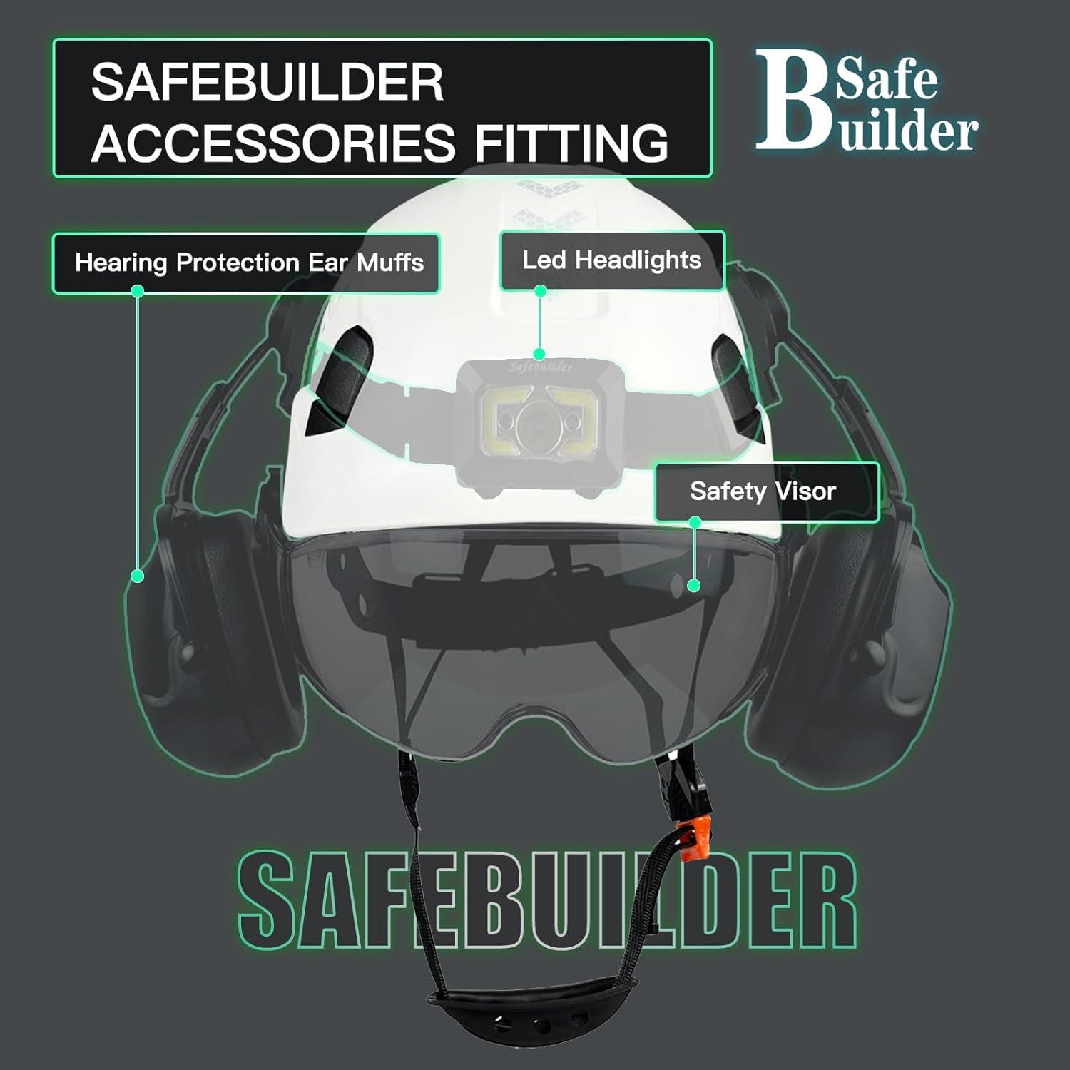 Casco de Seguridad SAFEBUILDER CR06 Ajustable Blanco