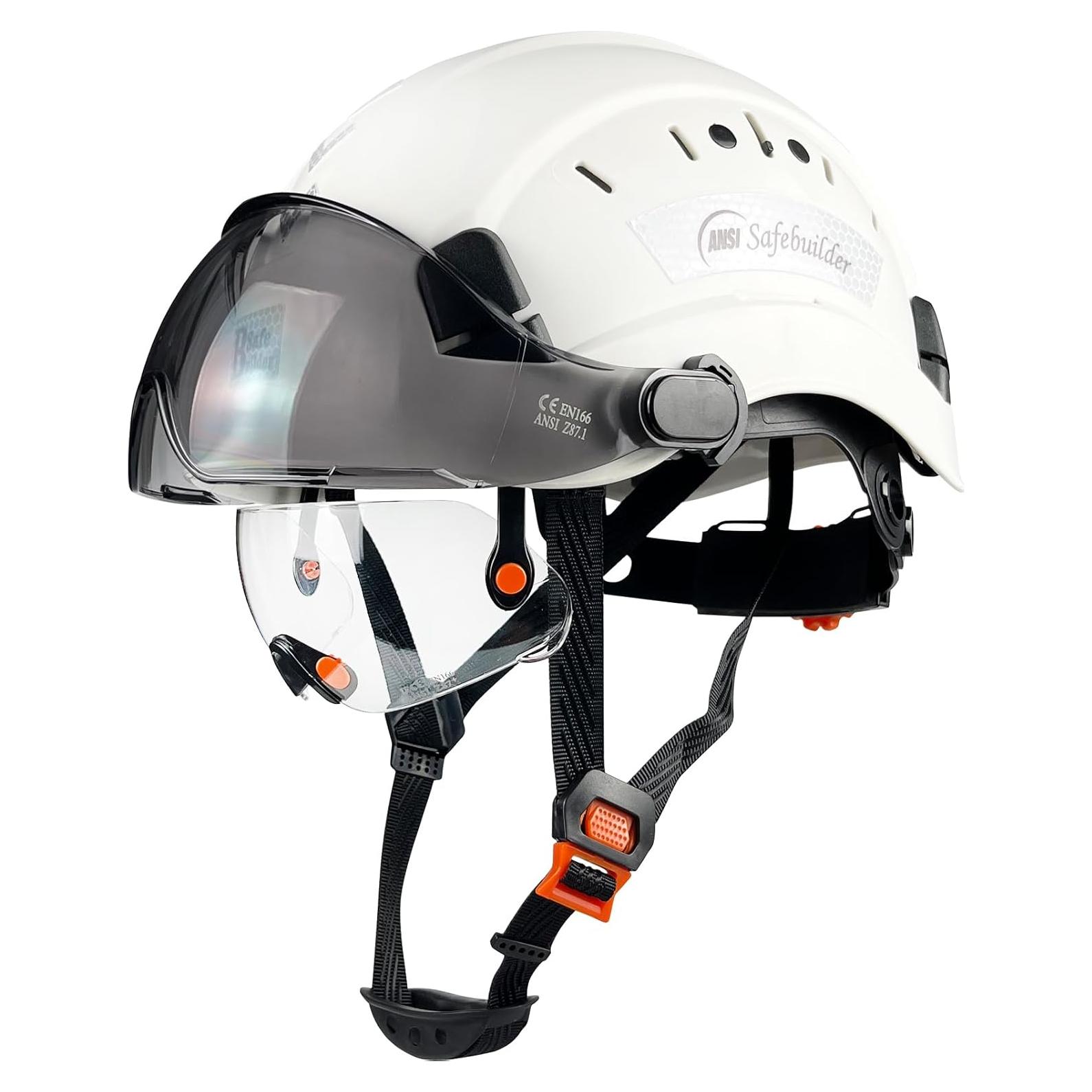 Casco de Seguridad SAFEBUILDER CR06 con 2 Visores y Ventilación
