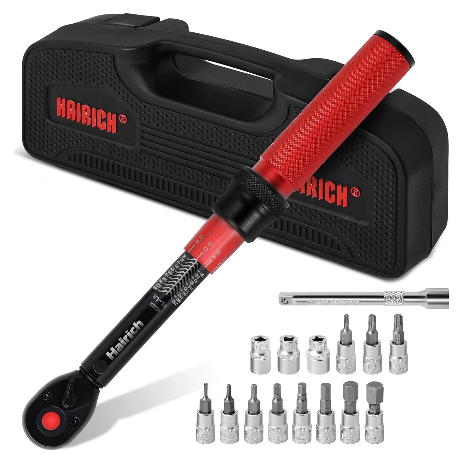 Juego de Llave de Torque Hairich 16PCS 2.3-24.9 N.M para Bicicleta