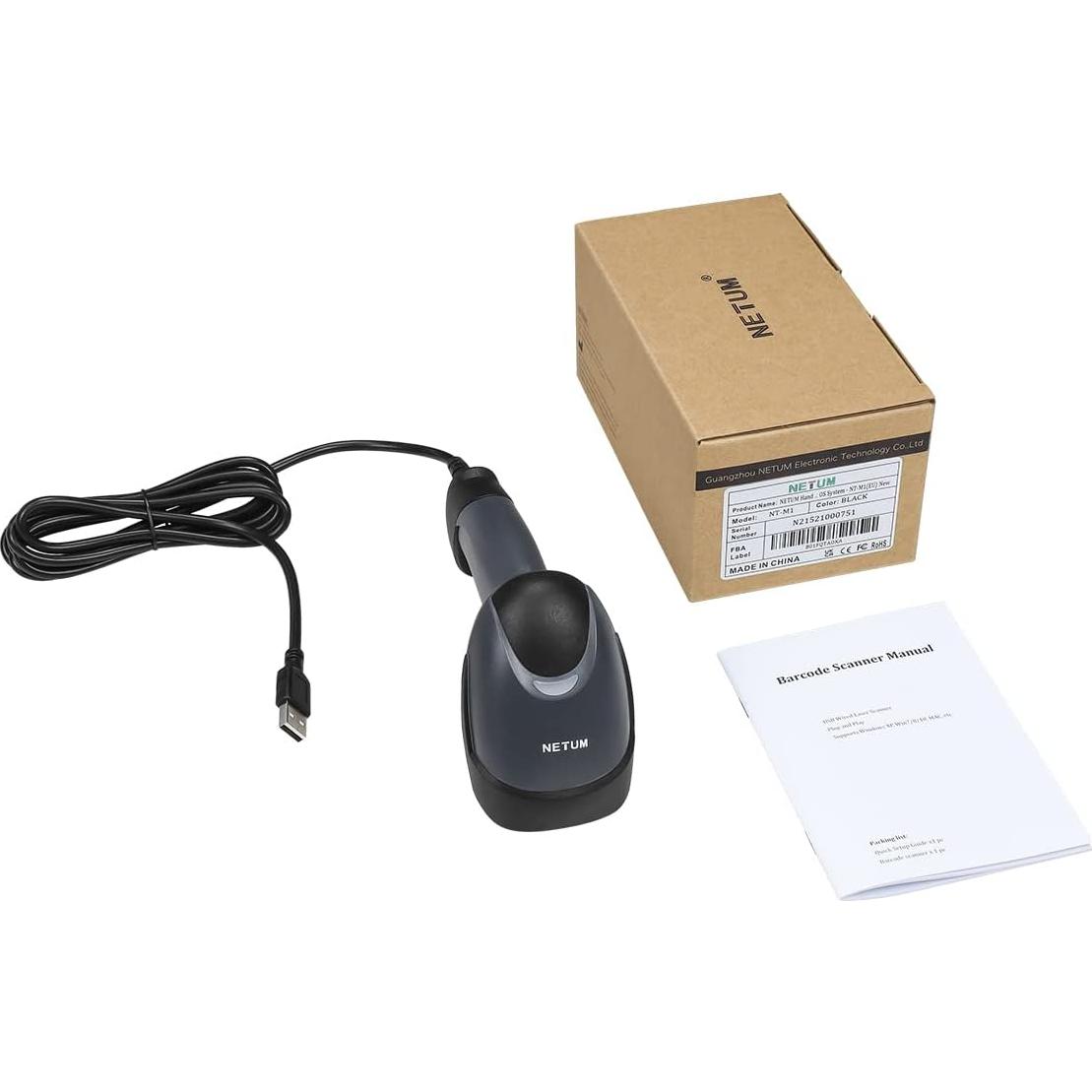 Escáner de Código de Barras NETUM NT-M1 USB 1D de Mano