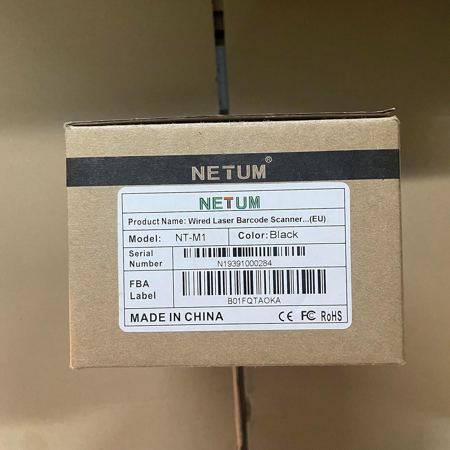 Escáner de Código de Barras NETUM NT-M1 USB 1D de Mano