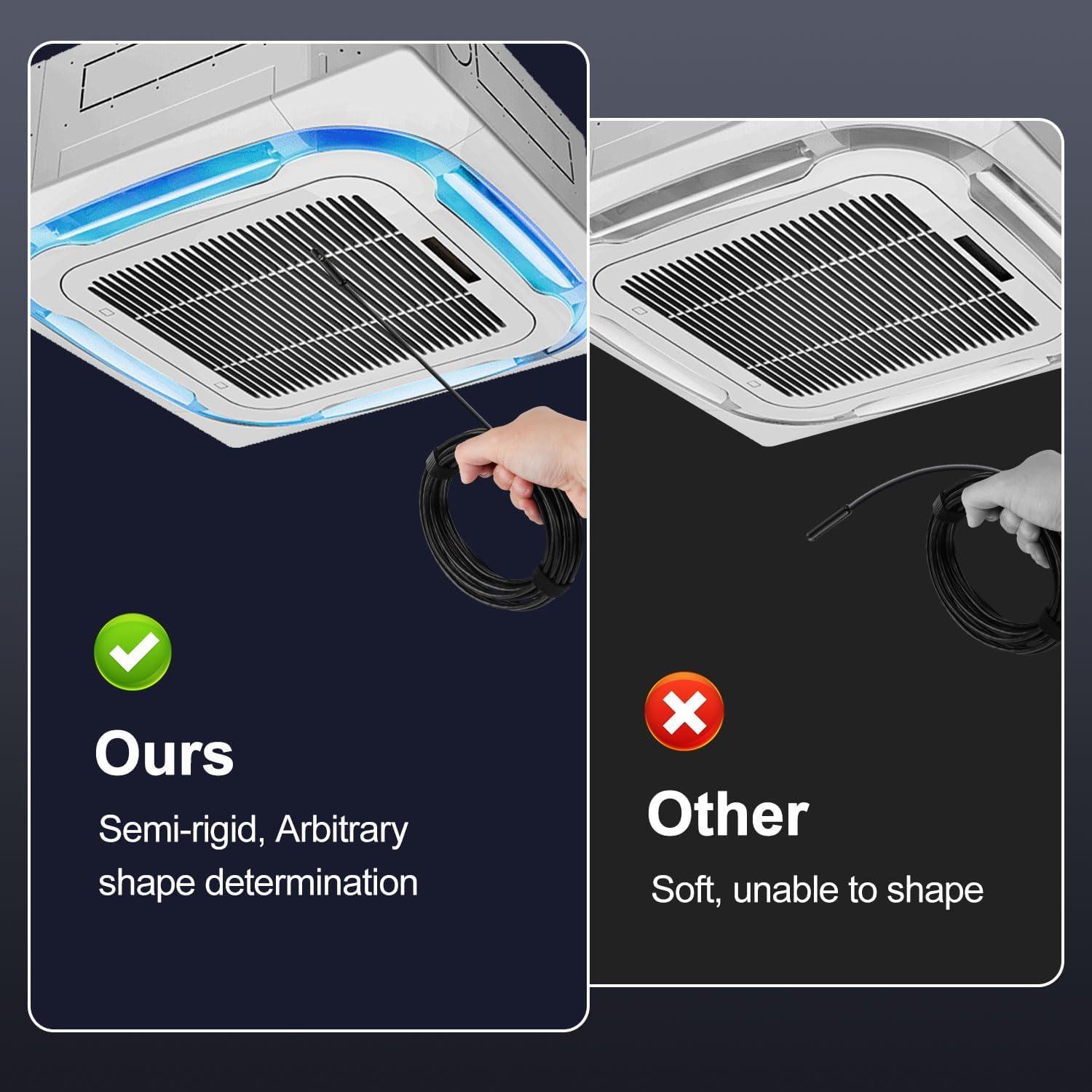 Cámara Endoscópica Doble Lente Pipirich 1920P HD 5.03m IP67