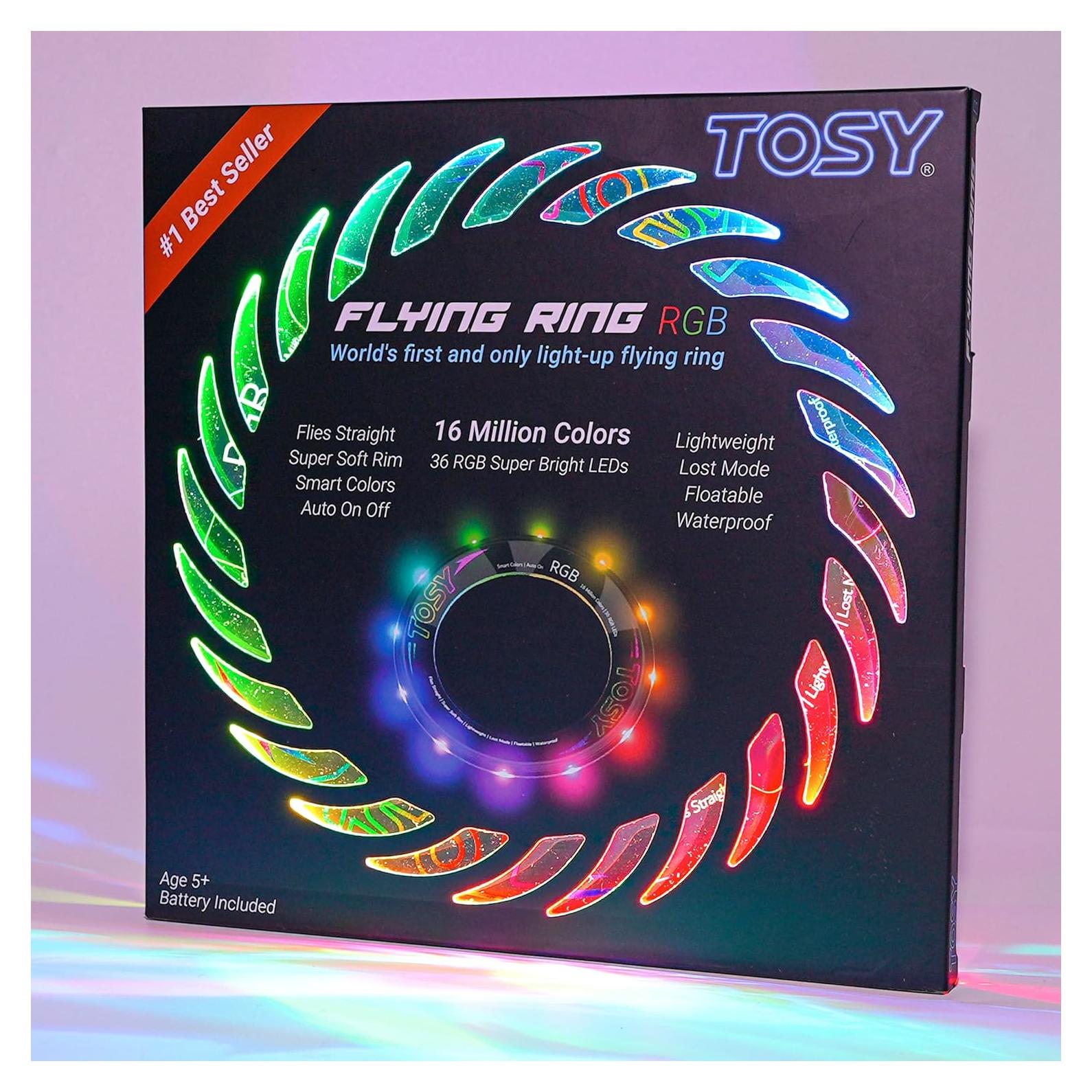 Anillo Volador TOSY 36 LEDs RGB Multicolor Impermeable