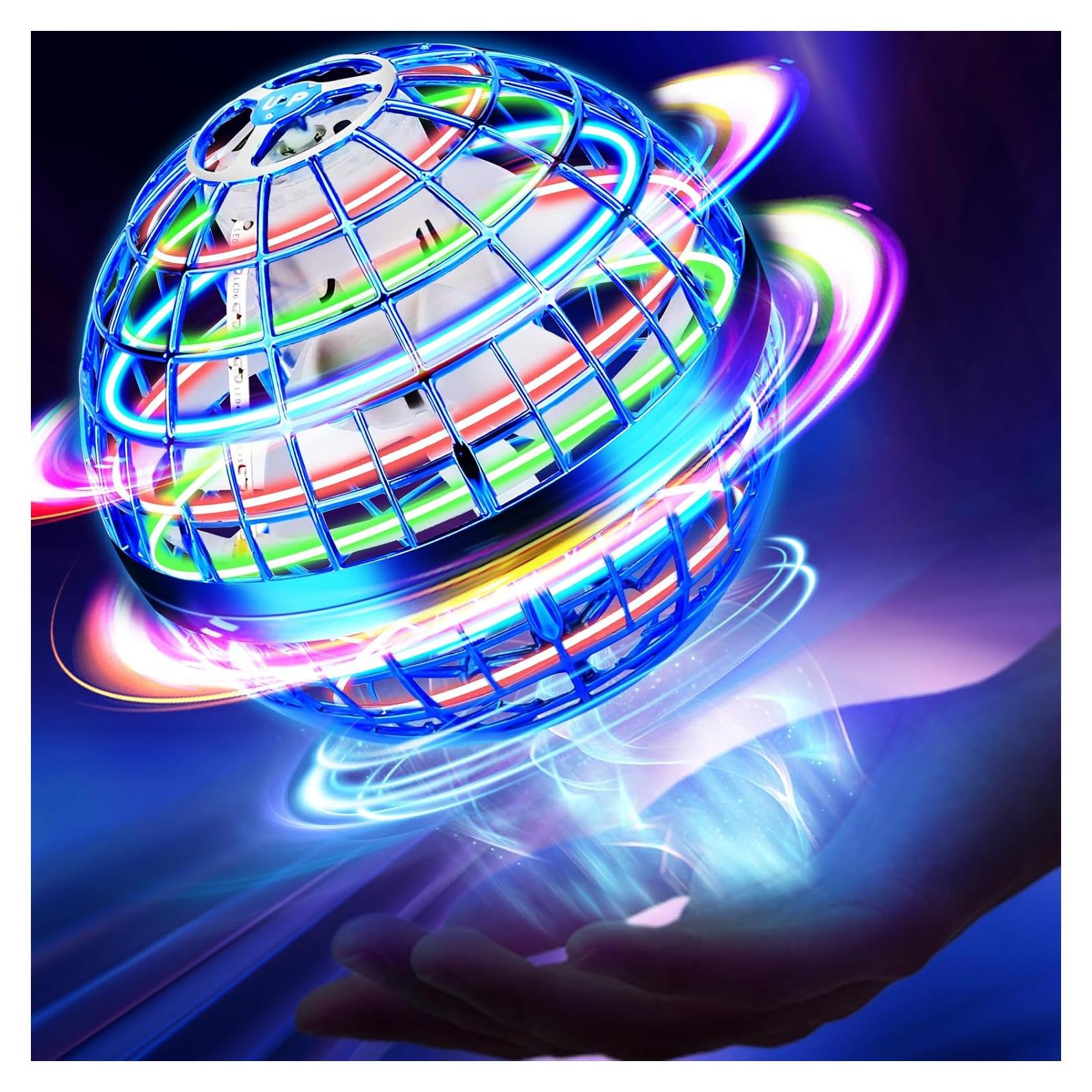 Bola Orbital Voladora NWLAEWR Azul Brillante LED 360°