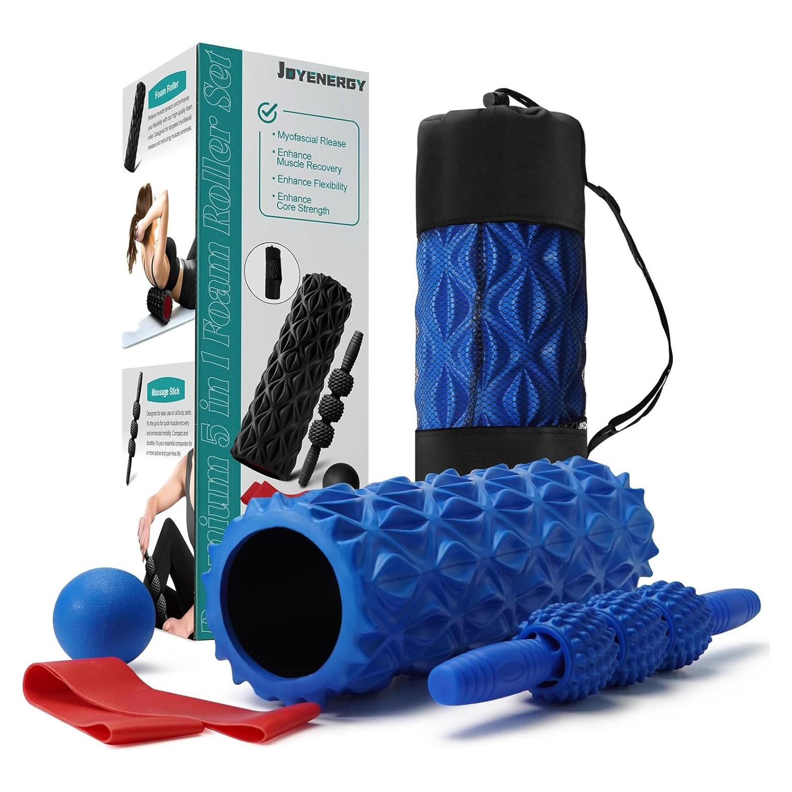 Juego de Rodillos de Espuma 5 en 1 JOYENERGY para Masaje