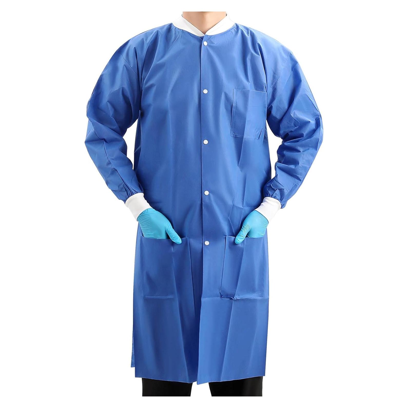 Batas de Laboratorio Desechables JMU X-Large Azul 10 Pzas