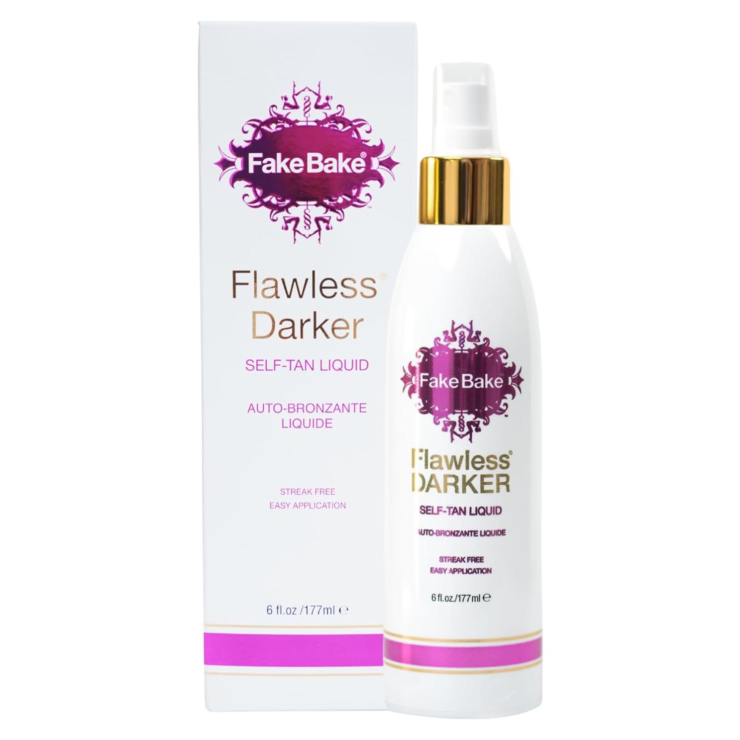 Fake Bake Autobronceador Líquido Más Oscuro 180 ml con Mitón