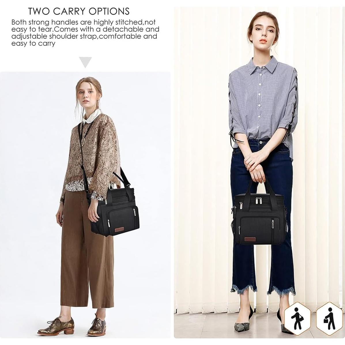 Bolsa de Almuerzo Aislada MIYCOO Doble Piso 15L Negra