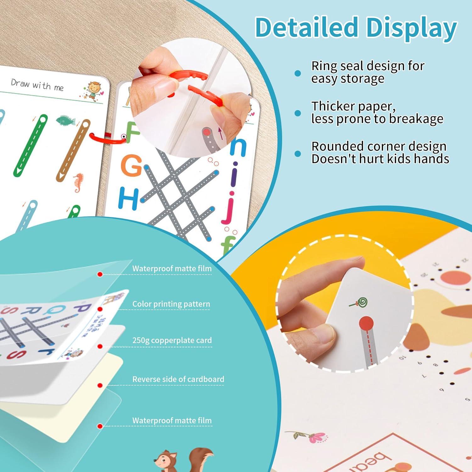 Cuaderno Scribble Smart 4PCS para Niños 3-5 Años