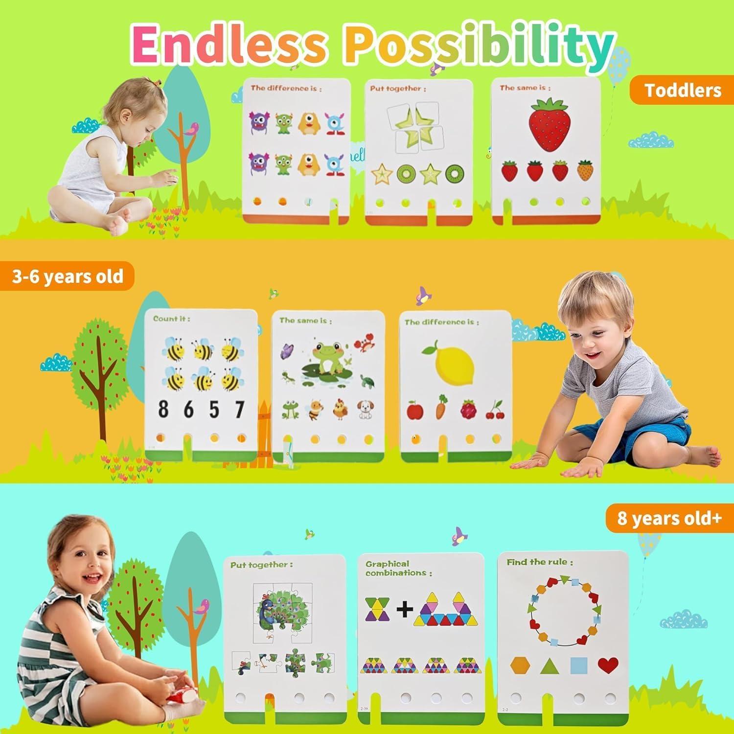 Cuaderno Scribble Smart 4PCS para Niños 3-5 Años