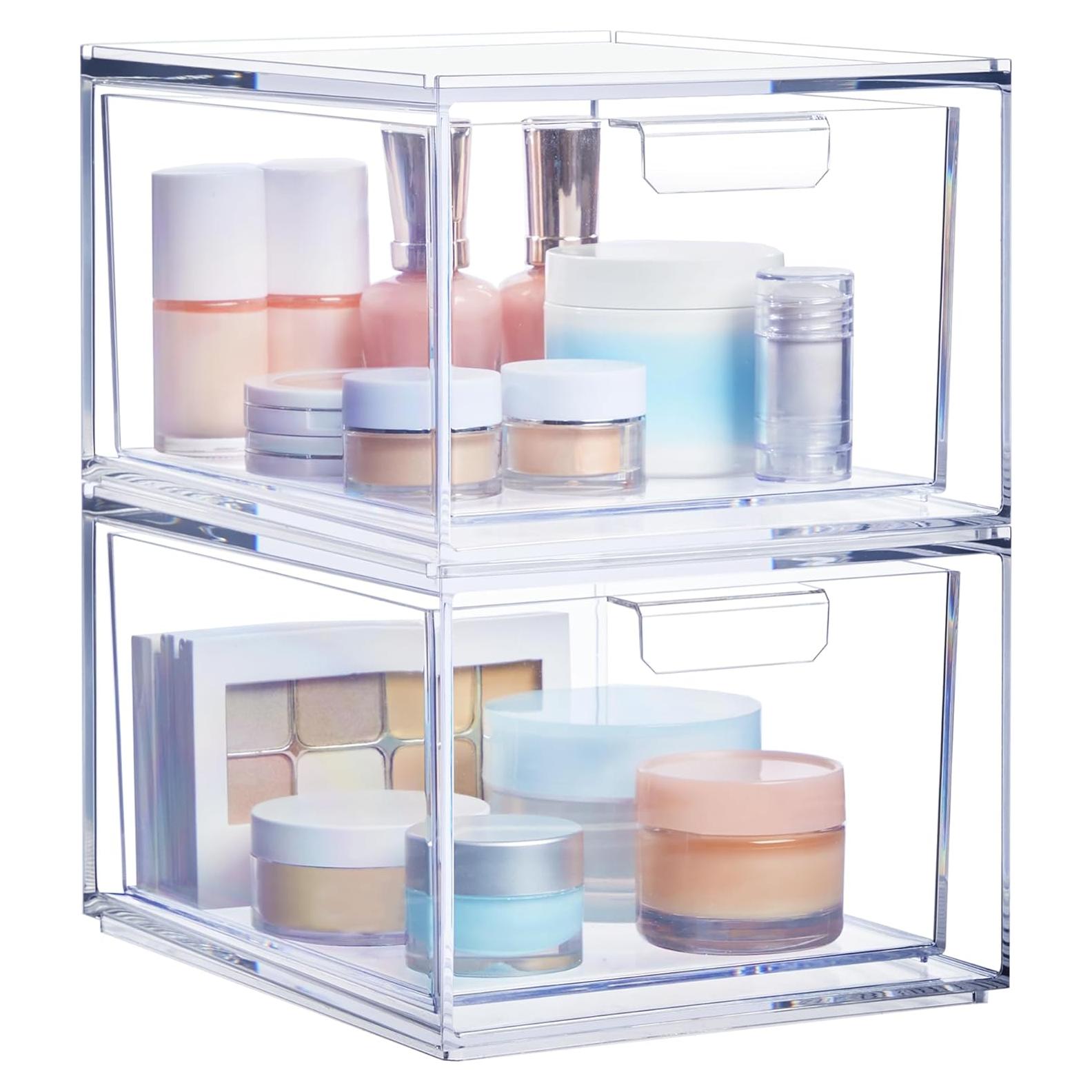 Organizador Apilable STORi Audrey 2 Piezas Transparente 11.43 cm