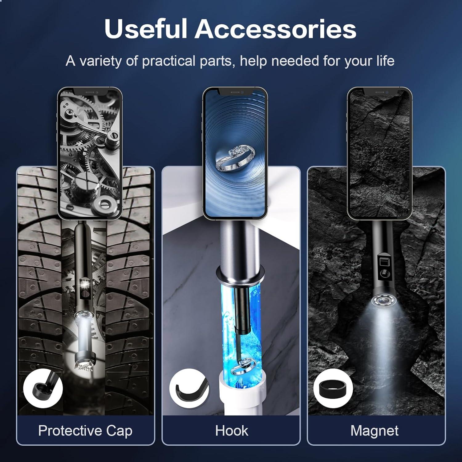 Cámara de Endoscopio Doble Lente CARPDIM 3.5m HD IP68