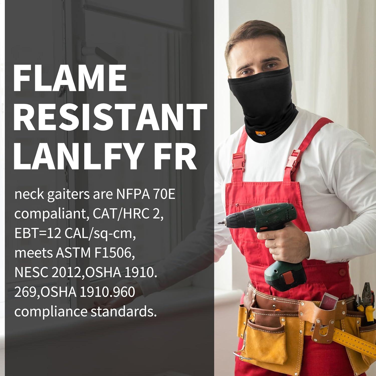 Gaiter de Cuello FR LANLFY Malla Resistente al Fuego