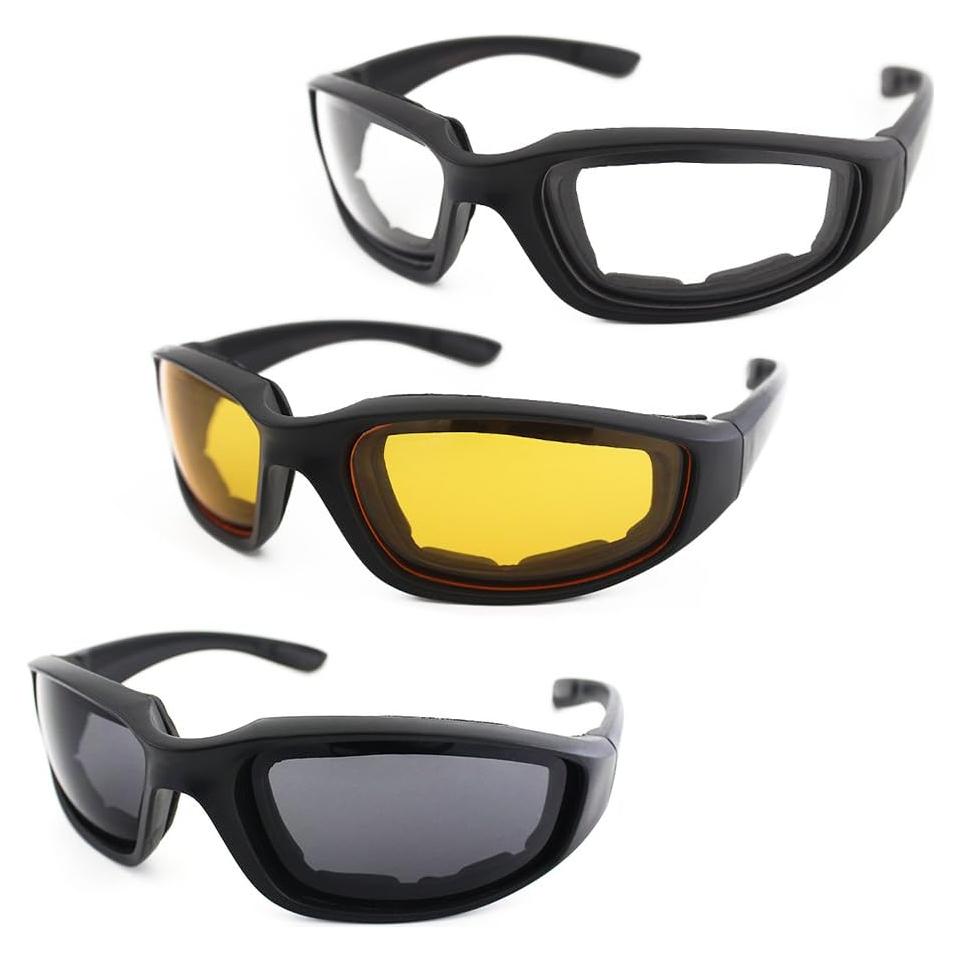Gafas de Motocicleta Modi Fly 3 Pares UV400 Antiviento