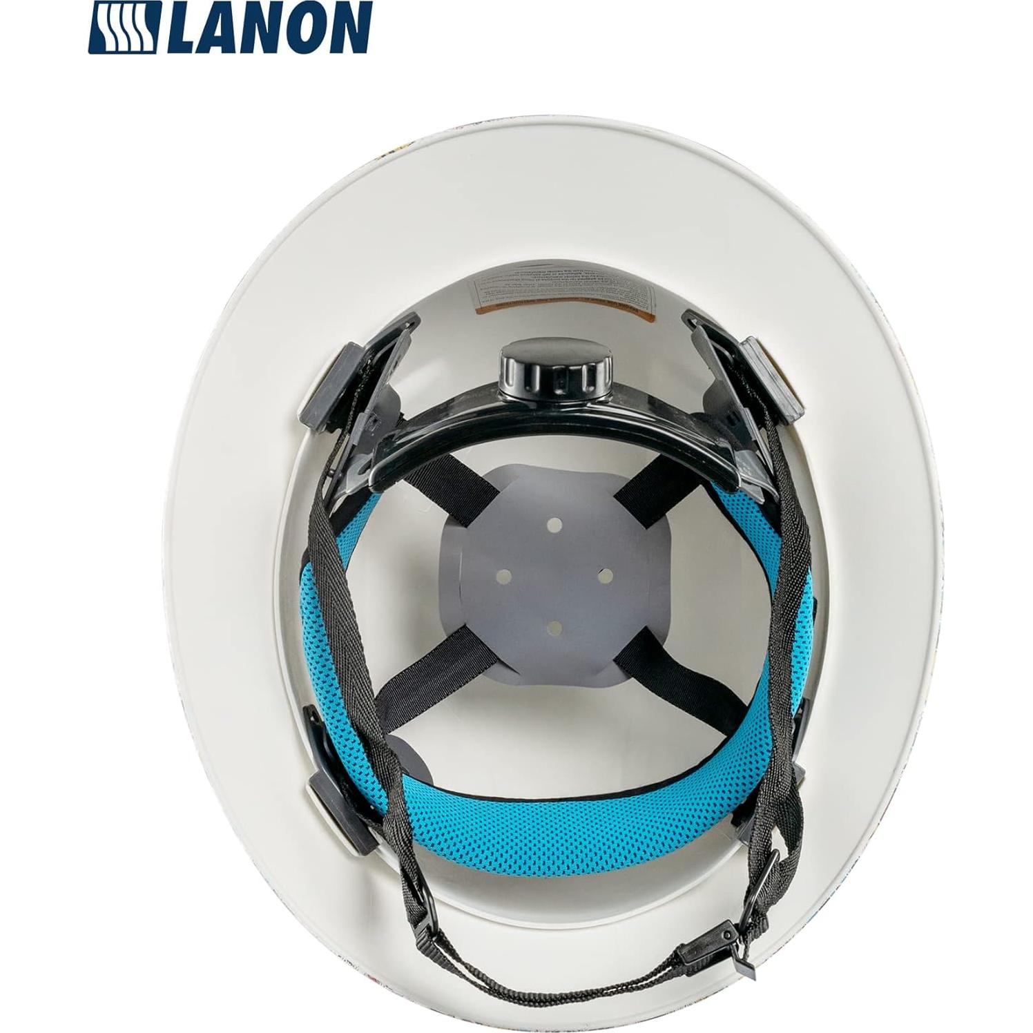 Casco de Seguridad LANON FRP Azul Ajustable OSHA
