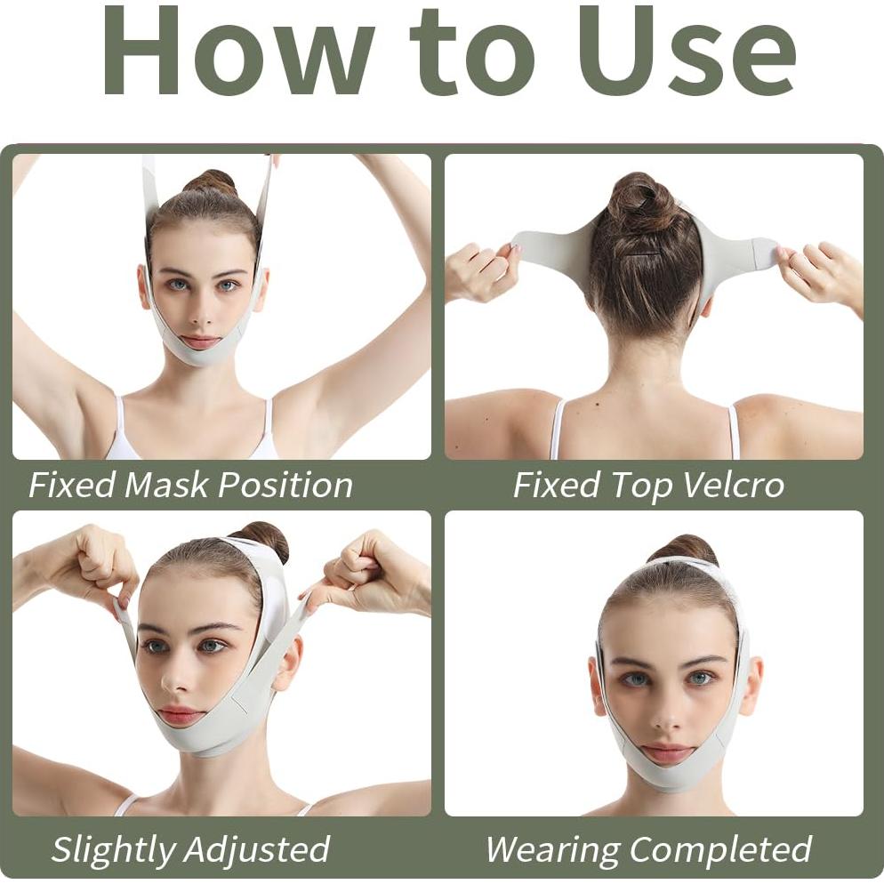 Mascarilla de Elevación V Fovcos Grande Verde - Reutilizable