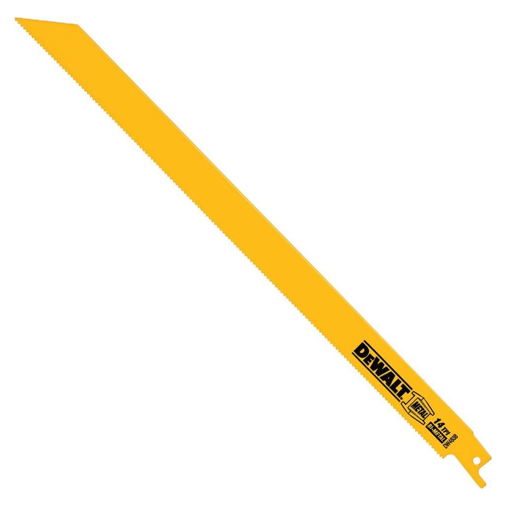 Hojas de sierra de vaivén DEWALT DW4838 30.48 cm 14 TPI - Paquete de 5