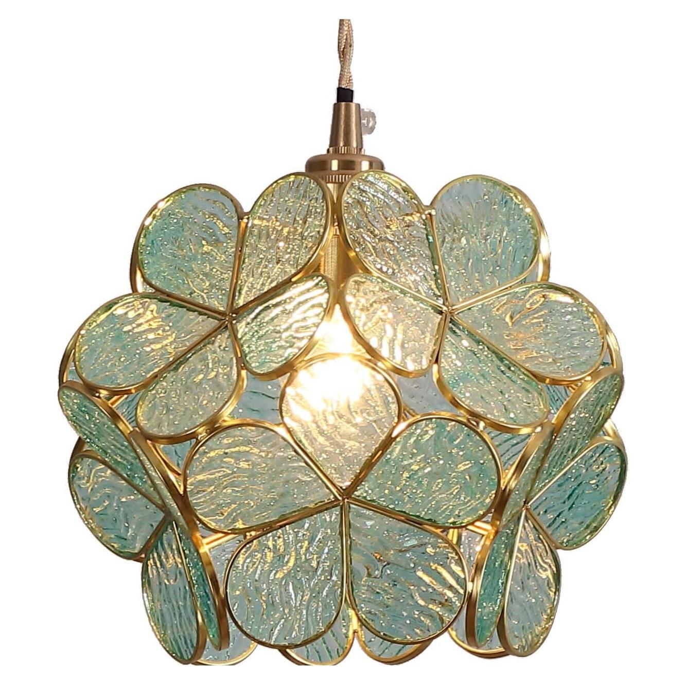 Lámpara Colgante Bieye PETAL Vidrio Templado 20cm Azul