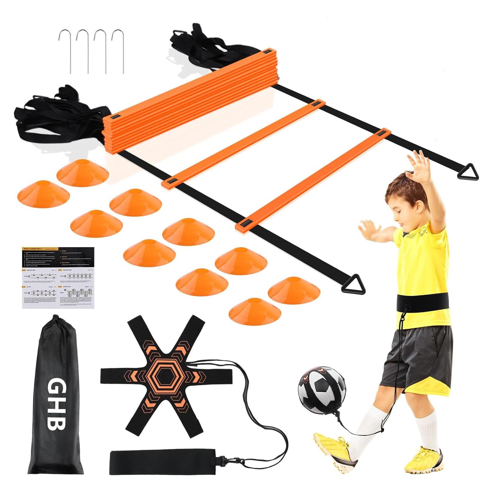 Conjunto de Entrenamiento de Agilidad GHB 6m 12 Peldaños