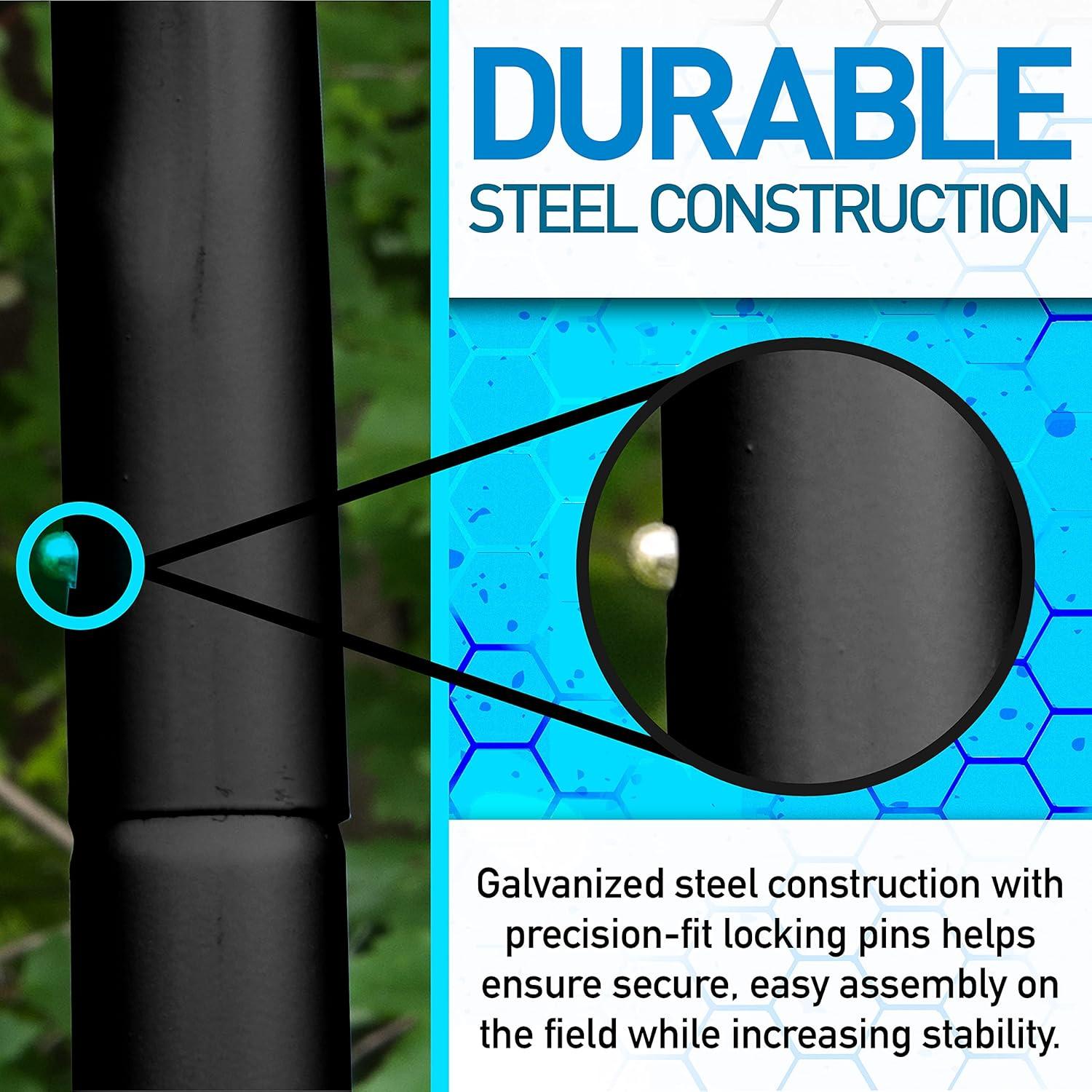 Rebotador de Fútbol Franklin Sports 3,66m x 1,83m - Negro