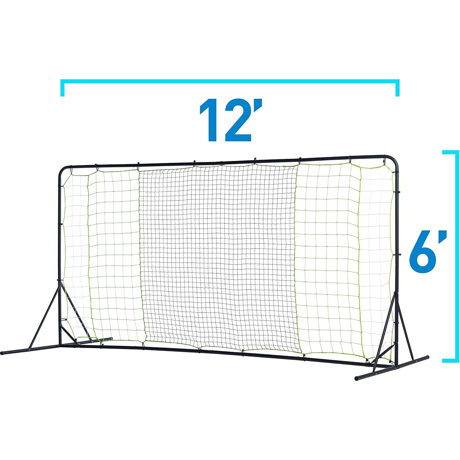 Rebotador de Fútbol Franklin Sports 3,66m x 1,83m - Negro